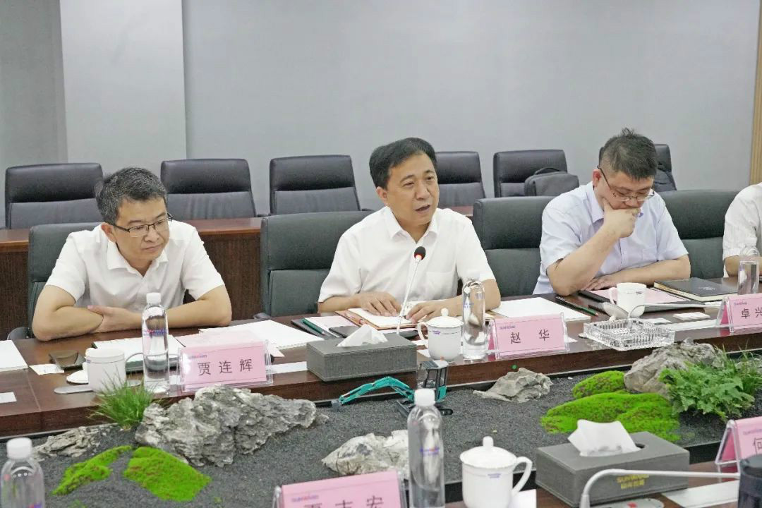 中铁装备赵华总司理莅临利来老牌国际官网智能交流